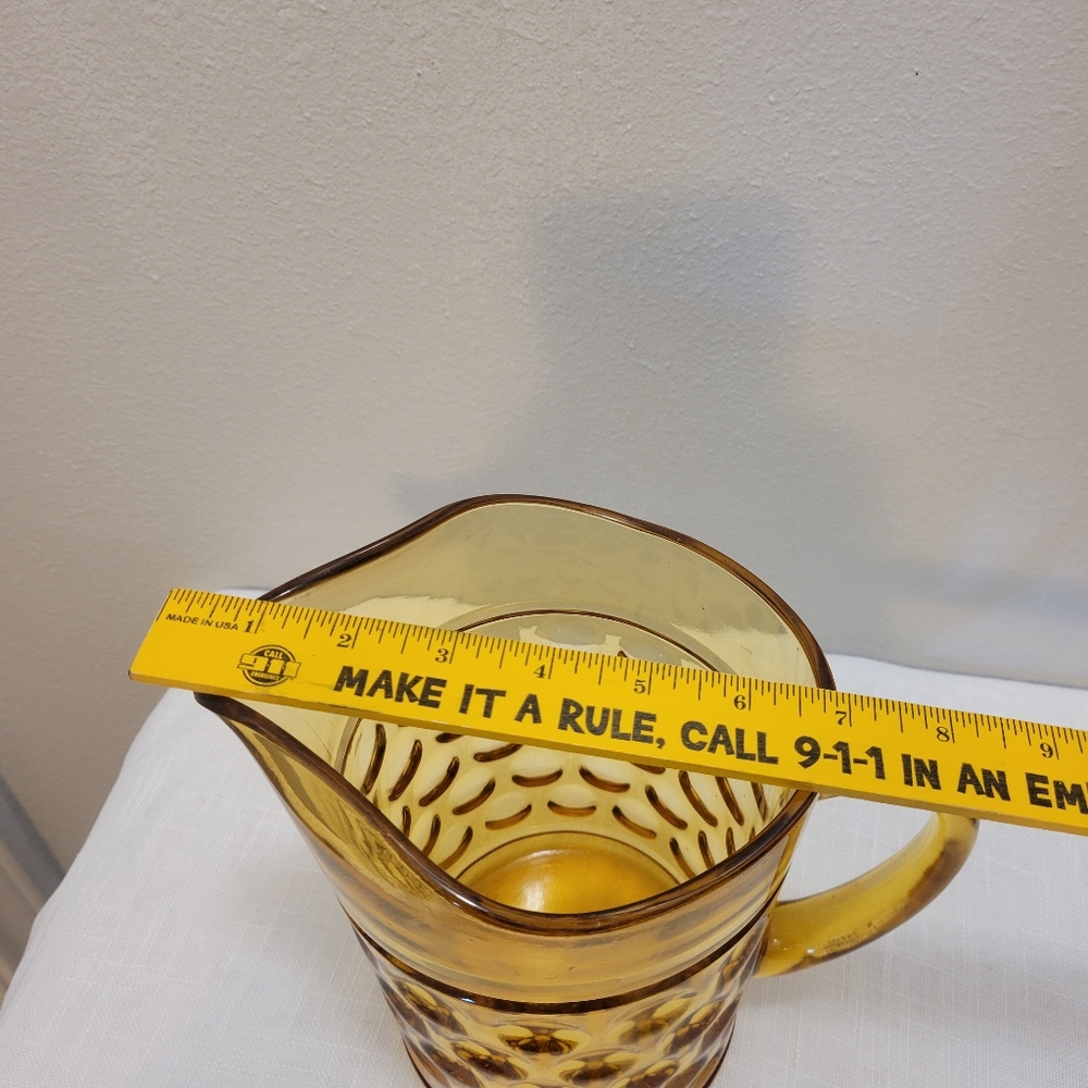 Amber Glass Pitcher - Picture 5 of 5